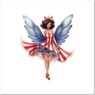4th of July Fairy #3 Posters and Art